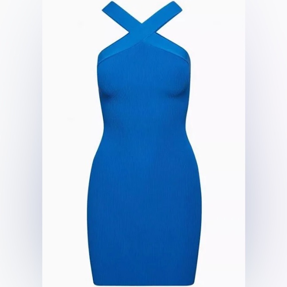 Aritzia Babaton Sculpt Knit Criss Cross Dress